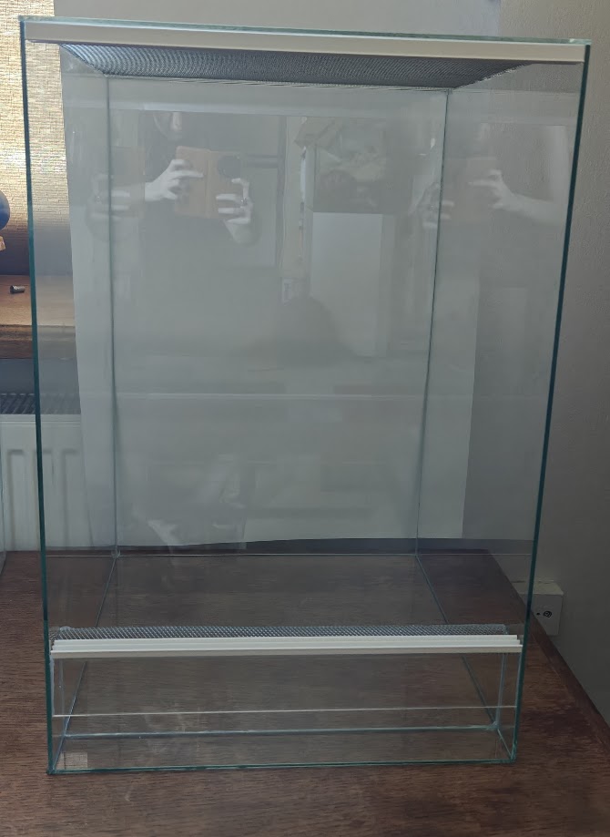 Terrarium szklane pionowe 30x30x50